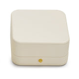 Premium Leather Bracelet Bangle Box  Jewelry Gift Case white Interior Bracelet Storage Holder(White)