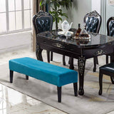 Dining Room Bench Covers,Soft Stretch Thick  Bench Slipcover, Removable Washable Bench Cushion Slipcovers for Living Room, Bedroom, Kitchen(Peacock Blue)