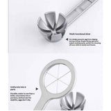 Best Utensils Stainless Steel Egg Slicer Wedger Cutter, Divides Hard Boiled Eggs Into 6 Equal Segments In One Action