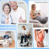 Multi-Loop Leg Lifter Strap 42 in,Rigid Hand Strap Padded Foot Loop with 3 Hand Grips Aid Device for Recovering Getting in and Out of Bed, Couch, Car and Wheelchair - for Adults,Elderly Women and Men