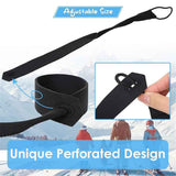 4 Pcs Extended Straps - Unisex Ski Strap for Hanging gloves, Narrow Wrist Leash for Gloves, Glove Tether for Adult, Winter Ski Glove Leash Wrist Strap