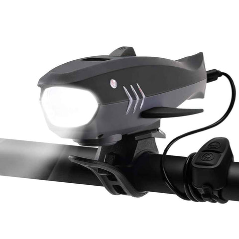 Bike Horn with Light,120dB Electric Bicycle Bell & Rechargeable Headlight, IPX4 Waterproof Kids Bike Accessories for Boys/Girls, Scooters