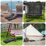2 Packs Sand Bags for Weight, Outdoor Weatherproof Heavy Duty Weight Sandbag for Furniture Umbrella Stand Garden Cantilevers Poolside Accessories(Without Sand)