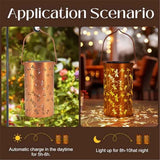 Birthday Gifts for Women Mom Grandma Ladies Solar Lanterns Outdoor Hanging Dragonfly Hollowed-Out Metal Waterproof LED Garden Decor Outside for Patio Yard Porch