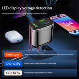 Retractable Car Charger,Car Phone Charger with Cables Fast Charging, USB C Car Charger Adapter , Black