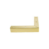 4pcs  Dresser Legs Metal Furniture Legs 1 inch / 25 mm Height for Cabinet Sofa Table Replacement Parts, with Mounting Screws, Matte Gold
