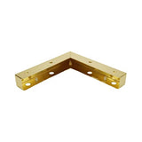 4pcs  Dresser Legs Metal Furniture Legs 1 inch / 25 mm Height for Cabinet Sofa Table Replacement Parts, with Mounting Screws, Matte Gold