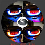 Motorcycle Brake Tail Light Integrated Turn Signals Compatible  Cruiser Sportbikes Touring Dirt Bike Standard Street Bikes