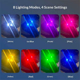 8PCS Wireless LED Lights for Car with Remote Control, Halloween Wireless LED Strobe Lights 7 Colors USB Anti-Collision Warning Light for Car Interior Truck Drone Aircraft Bike