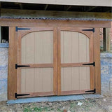 Heavy Duty T Hinge Tee T Strap Shed Gate Barn Fence Door Hinge Wrought Rustproof All Size Black (6 pcs, 8 inch)