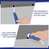 Practical and Durability Boat Cover Snap Release Tool Save Canvas from Ripping, Design for Boaters and Anglers（blue）