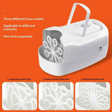 Bubble Machine, Automatic Bubble Blower Machine, Portable Bubble Maker for Outdoor and Indoor Use, (White)