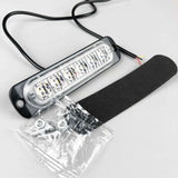 LED Emergency Strobe Lights, 8x Red White 6 LED Strobe Warning Emergency Flashing Light Caution Construction Hazard Light Bar For Car Truck Van Off Road Vehicle Surface Mount