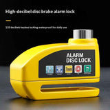 Alarm Disc Lock with Alarm 110dB, Anti Theft Waterproof Motorcycle Disc Lock with Reminder Cable, Motorcycle Wheel Lock for Moto/Moped/Bike/E-Bike/Scooter with Disc Brake
