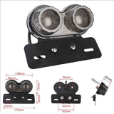 10W 20-LED Motorcycle Tail Light Integrated Driving&Brake Light Turn Signal Lamp With License Plate Bracket