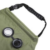 Solar Portable Shower Bag, 5 Gal/20L Solar Heating Camping Shower Bag with Removable Hose&On-Off Switchable Shower Head, Compact Camping Shower  green