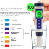 PH Meter & TDS Meter Digital Water Tester 5 in 1 Salinity Tester PH Temp EC and TDS Meter,PH Meter for Water with LCD Backlit,Water Testing Kits for Drinking Water,
