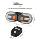 Split Bicycle Rear Lights, USB Rechargeable Turn Signal Bike Taillights for Cycling, Cyclist Safety Warning Bike Light 5 Mode (Only One Remote Control)