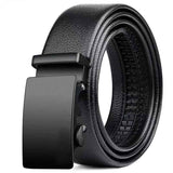Mens Belt Leather Belt, Effortless Style, Piece Leather Belt with Minimalist Buckle Design (35mm, black)