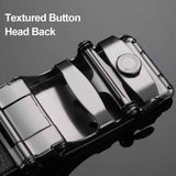 Mens Belt Leather Belt, Effortless Style, Piece Leather Belt with Minimalist Buckle Design (35mm, black)