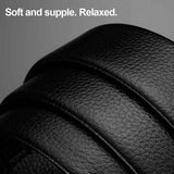 Mens Belt Leather Belt, Effortless Style, Piece Leather Belt with Minimalist Buckle Design (35mm, black)