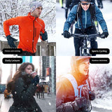Silk Glove Liners | Soft & Comfortable | Touchscreen Thermal Gloves | Natural Wear | Unisex | navy blue ,XL
