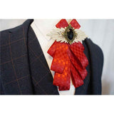 Dangle Wedding Party Bow Tie Women/Men Ribbon Pre Tied Neck Tie Adustable, Tied Bow Tie Luxury Decorative Suit