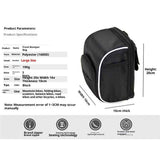 Cycling Bike Bicycle Handlebar Bags Front Baskets Black with Rain Cover,  for and Folding Bikes Easy to Install for Essentials
