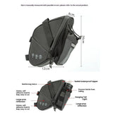 Bike Seat Bag, Bicycle Saddle Bag Under Seat Cycling Seat Pack with Water Bottle Holder for Mountain Road Bikes Black