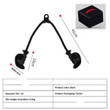 Tricep Rope with Ergonomic Handles, 32 Inch Tricep Pull Down Rope for Cable Machine, Pulley System, Triceps Rope Cable Attachment for Gym, Home
