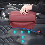 Universal Fit Car Gap Filler, Premium Leather Car Seat Organizer, SUV Truck Essentials (burgundy, 1 Pack)
