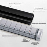 7 Day Weekly Pill Organizer Premium Stylish Aluminum Large Capacity Pill Box for Supplements, Pills, Vitamins and Medication