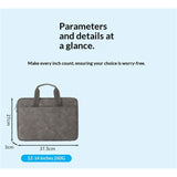 Waterproof Laptop Bag 13 14 Inch for Women Men Unisex Slim Protective and Durable Design Ideal for School College Office/Business Travel