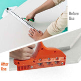 Plasterboard Fast Cutter, 45°+60°Plasterboard Edger,Drywall Chamfer Woodworking Hand Tool, Gypsum Board Hand Plane with 10 Blades
