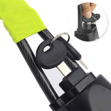 Steering Wheel Lock Seat Belt Lock Universal Anti Theft Car Device Car Lock Car Theft Prevention with 2 Keys for Car Security Fit Most Vehicles Truck SUV Van (Yellow)