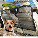 Car Dog Barrier High See Through Net Vehicle Pet Barrier for Cars Trucks and SUV, Black, Adjustable, Keeps Dogs and Pet Hair Out of Back Seat