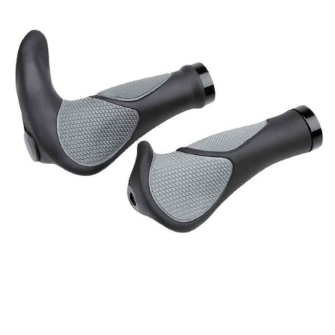 Bike Handlebar Grips, Soft Gel Inserts Shock Resistance Ergonomics Comfort Design,for MTB Bicycle Mountain Bike Grip（Carrying a horn handle）