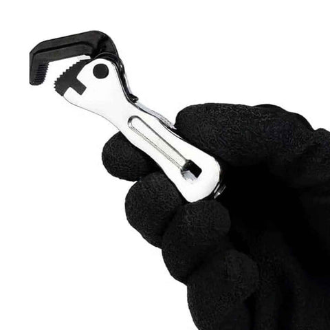 Micro Stubby Self-Adjusting Wrench, Ergonomic Short Handle Design Micro Stubby Wrench - Self Adjusting Pipe Vise Tool,