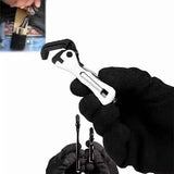Micro Stubby Self-Adjusting Wrench, Ergonomic Short Handle Design Micro Stubby Wrench - Self Adjusting Pipe Vise Tool,