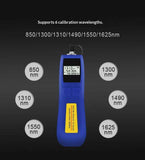 Optical Power Meter -70~+10 dBm Fiber Light Meter for Testing 6 Calibrated Wavelengths, 70g Light Weighted