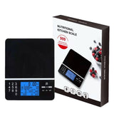 Food Scale with Nutritional Calculator, Kitchen Diet Scale, Digital Food Calorie Counting Scale for Meal Prep, Kitchen, Baking, Weight Loss, Resolution 1g, Max 5kg 11Ib