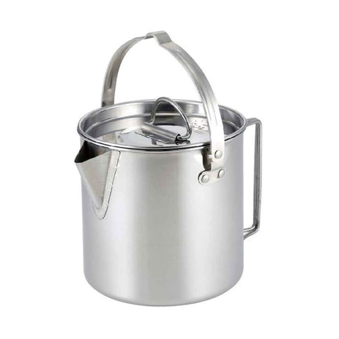 Camping Tea Kettle, PortableCoffee Pot, Outdoors Camping Pot, with Handles and with Lids for Camping Hiking Picnic Camping, Silver In Australia - Darrahopens