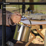 Camping Tea Kettle, PortableCoffee Pot, Outdoors Camping Pot, with Handles and with Lids for Camping Hiking Picnic Camping, Silver In Australia - Darrahopens