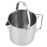 Camping Tea Kettle, PortableCoffee Pot, Outdoors Camping Pot, with Handles and with Lids for Camping Hiking Picnic Camping, Silver In Australia - Darrahopens