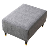 Cover Rectangle Large Thick Stretchable Slipcover for Square and Rectangle Furniture Protector Footstool Cover for Living Room Decor,Dark Grey,S In Australia - Darrahopens