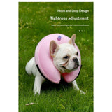 Inflatable Dog Cone Collar for After Surgery, Doggie Neck Blow up Donut Recovery ECollar, Soft Adjustable Dog Cone for Small Medium Large Dogs and Cats (S, Pink) In Australia - Darrahopens