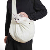 Pet Carrier Bags Large-Capacity Pet Travel Carrier Portable Outdoor Dog Crossbody Bags Pet Carrier Tote for Cats Dogs Outdoor Subway Shopping Hiking Traveling (white, small) In Australia - Darrahopens