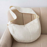 Pet Carrier Bags Large-Capacity Pet Travel Carrier Portable Outdoor Dog Crossbody Bags Pet Carrier Tote for Cats Dogs Outdoor Subway Shopping Hiking Traveling (white, small) In Australia - Darrahopens
