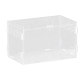 Magnetic Acrylic Case, Micro Habitat Small Tarantula Enclosure Enclosure for arboreal Tarantula Scorpion Sling Lizards Mantis Snake Gecko Jumping Spider Snail Insect Isopods (20X12X12cm  horizontal version) In Australia - Darrahopens