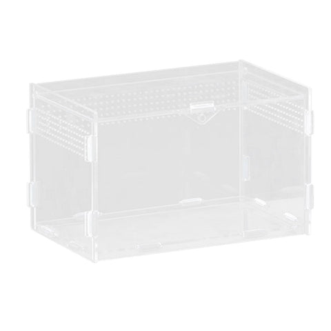 Magnetic Acrylic Case, Micro Habitat Small Tarantula Enclosure Enclosure for arboreal Tarantula Scorpion Sling Lizards Mantis Snake Gecko Jumping Spider Snail Insect Isopods (20X12X12cm  horizontal version) In Australia - Darrahopens